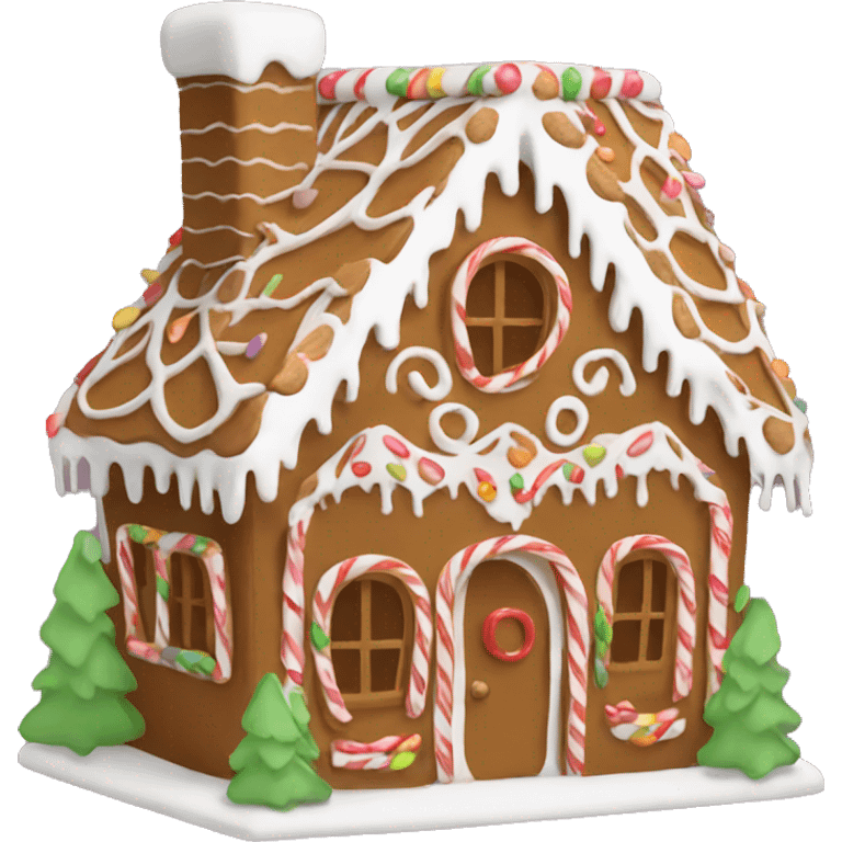 Gingerbread house emoji