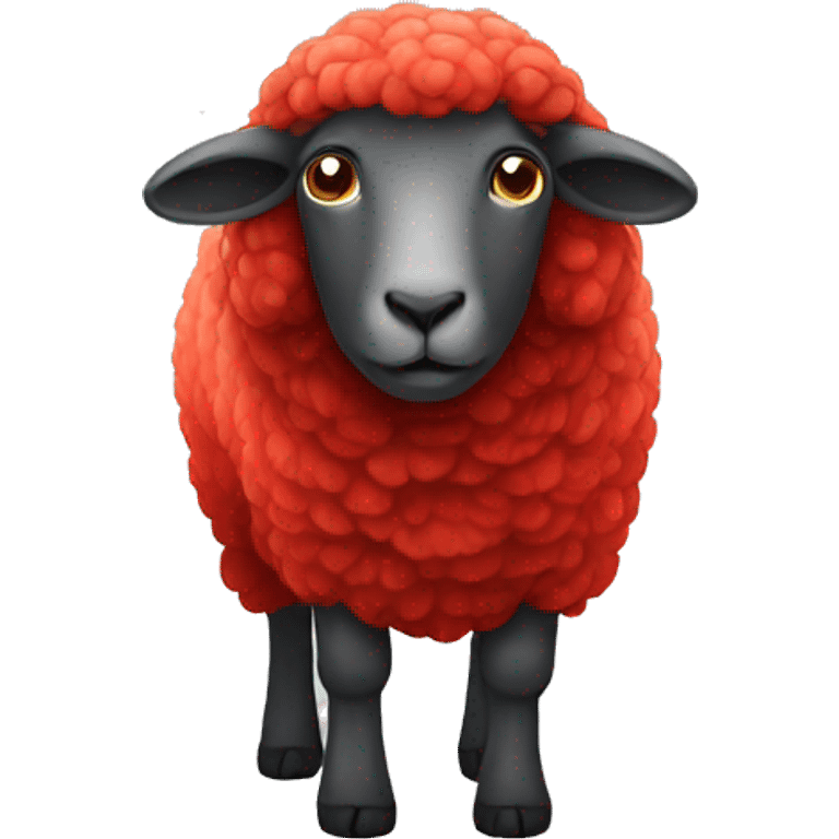 red sheep emoji