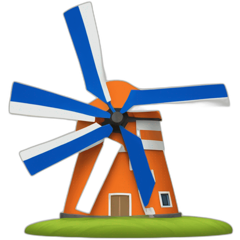 windmill with dutch flag emoji