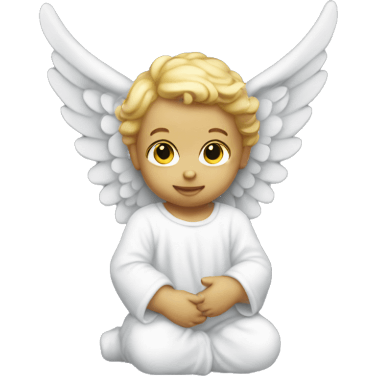 Baby angel statue emoji