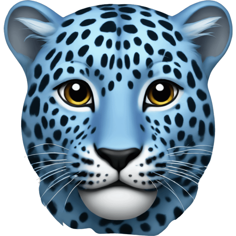 Blue leopard  emoji