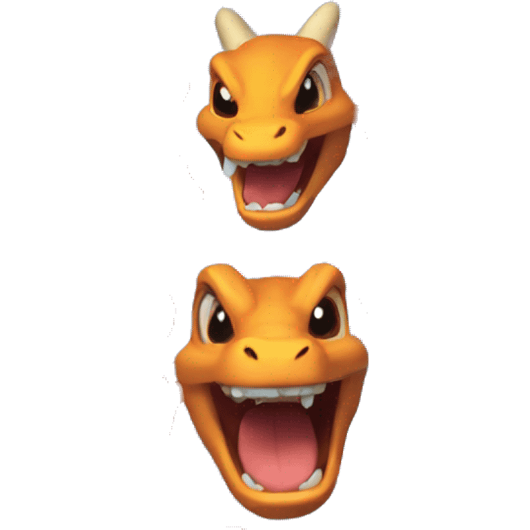 A laugh Charizard emoji