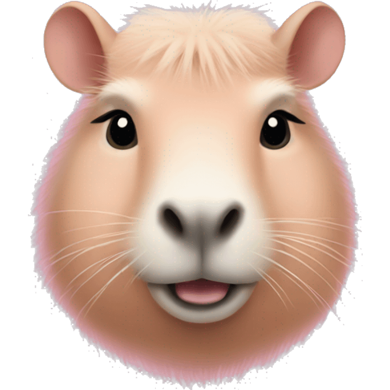 pastel light pink capybara emoji