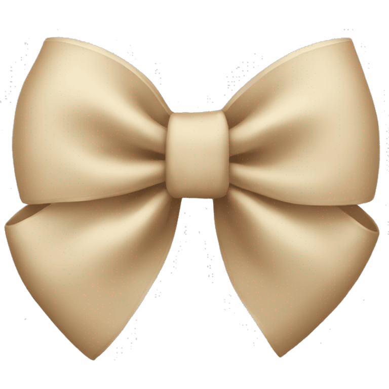 beige bow emoji