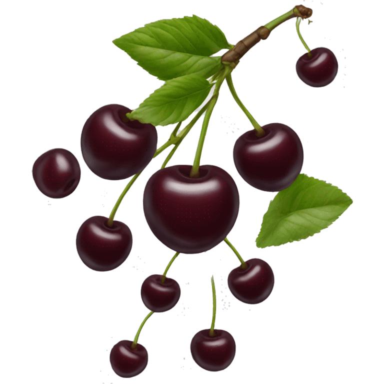 black cherries emoji