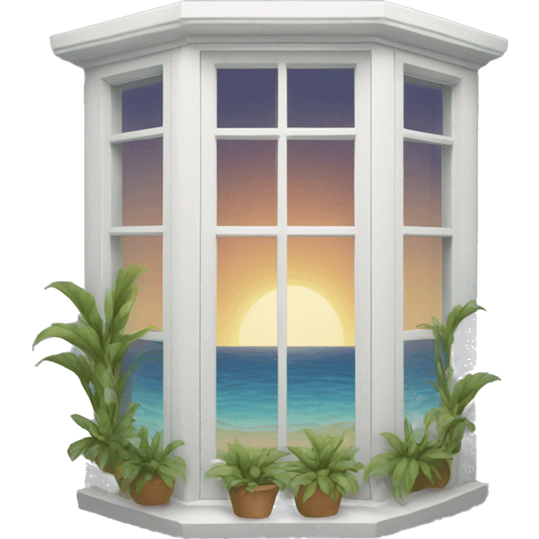 Seaside window emoji