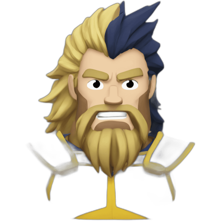 All Might as a viking with a beard emoji