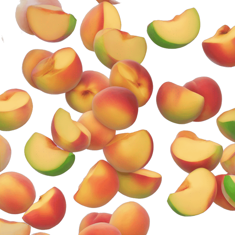 Rainbow peaches emoji