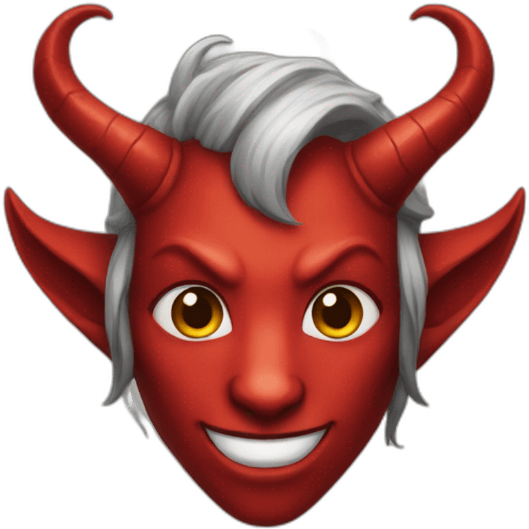 red tiefling face emoji