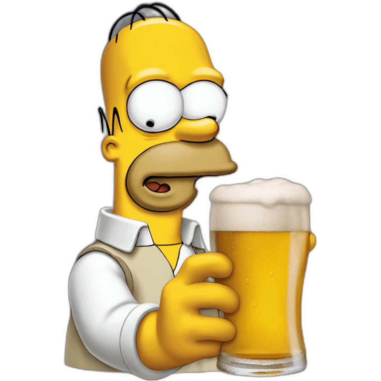 Homer simpson bière emoji