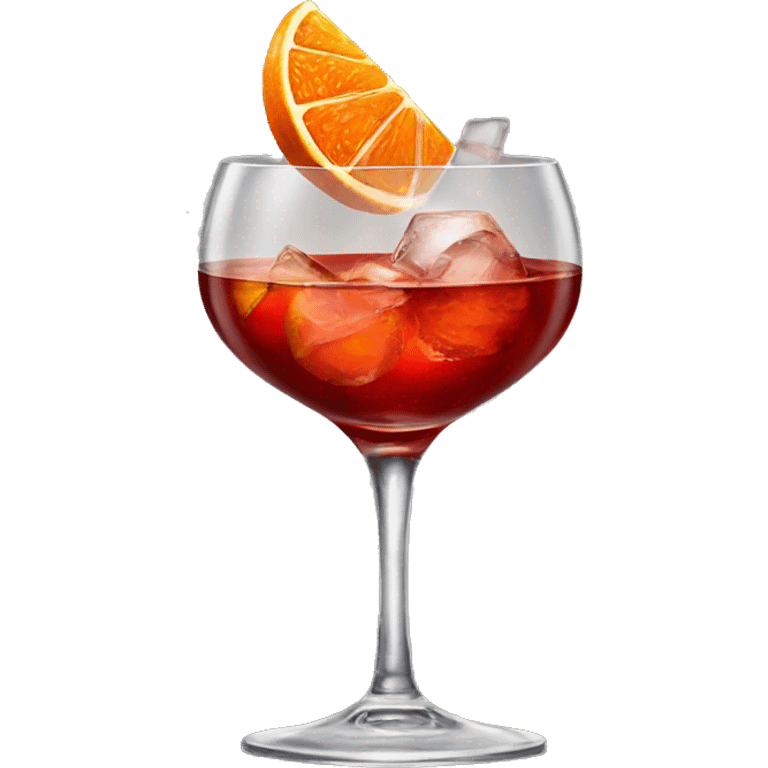 Negroni cocktail luxurious emoji