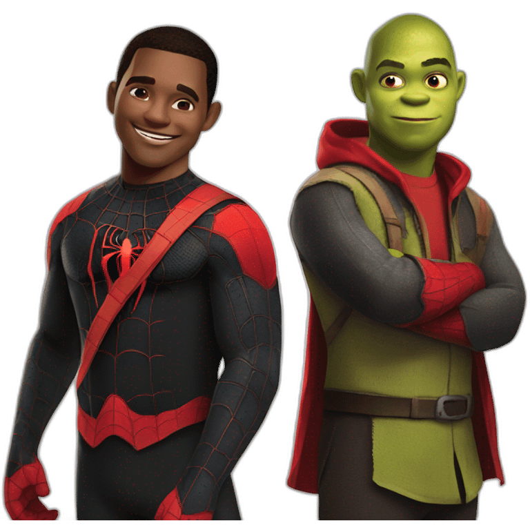 Shrek & miles morales emoji