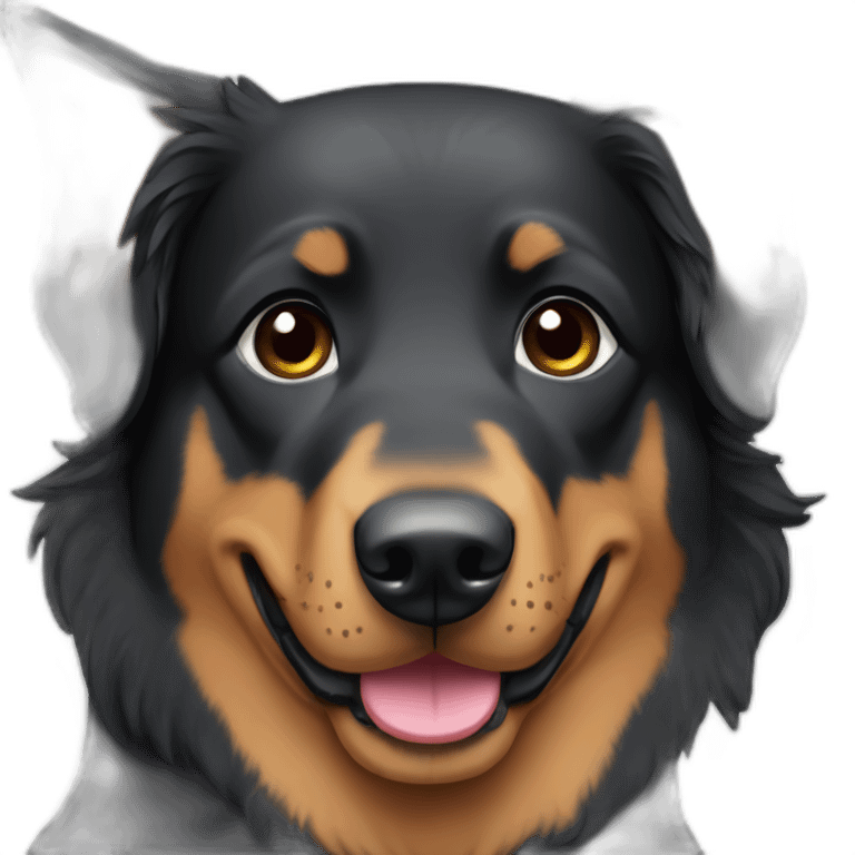 Beauceron dog princess emoji