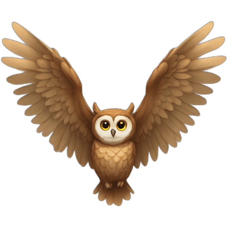 Owl wings emoji