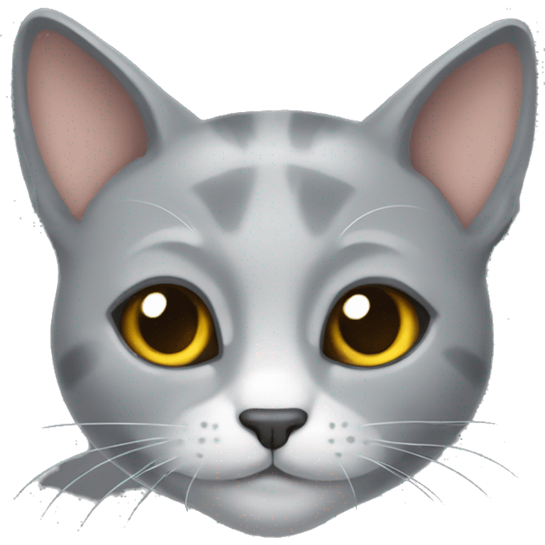 Gato gris emoji