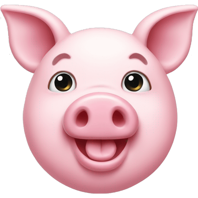 Pink pig face emoji