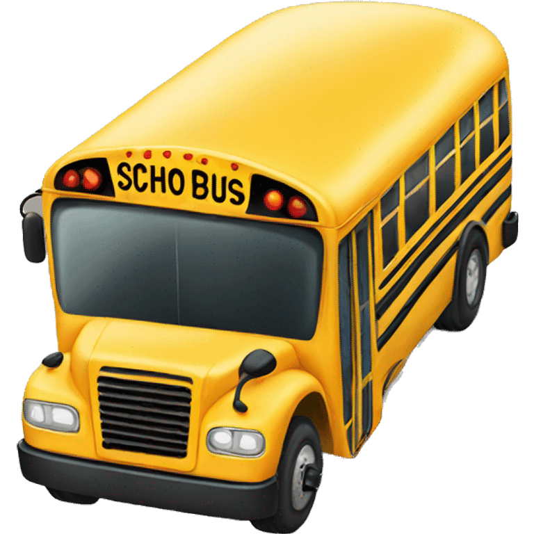 A school bus emoji