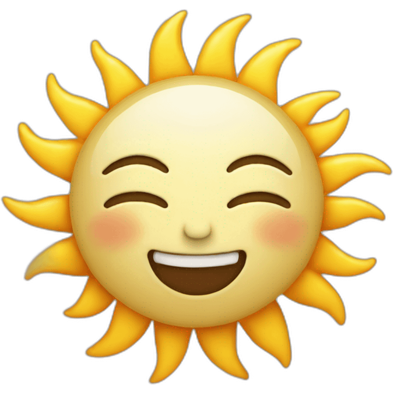 Sun that reads  emoji