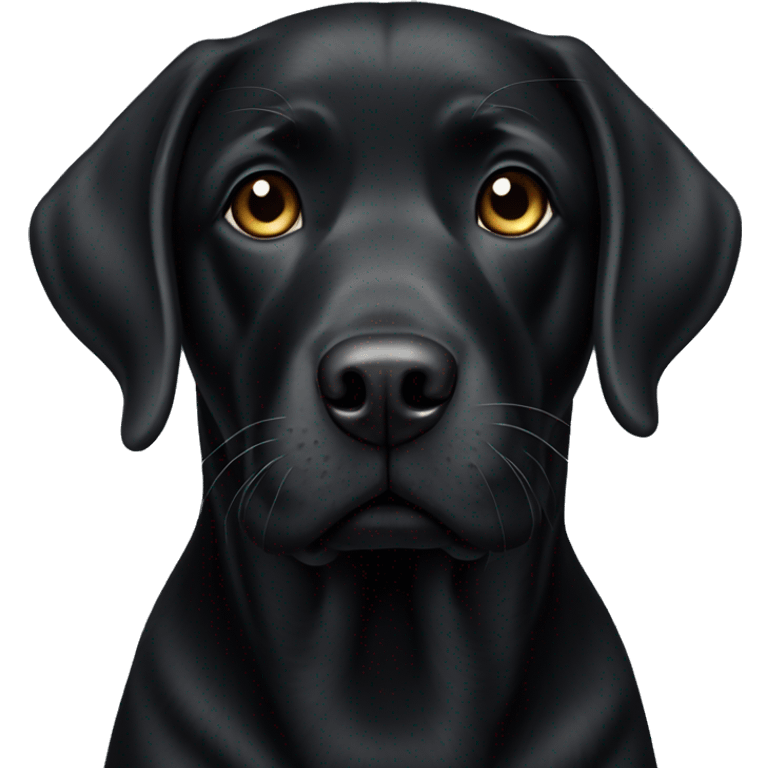 Black labrador  emoji