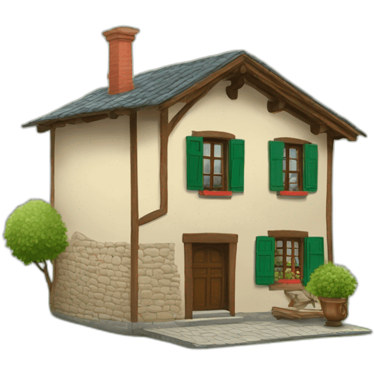 Une maison basque emoji