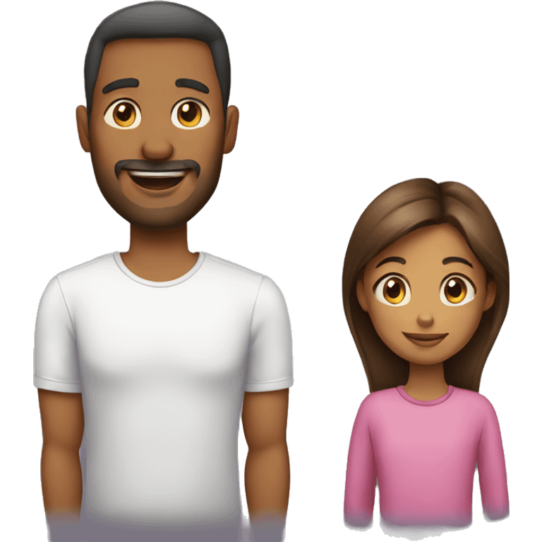 dad and daughter emoji