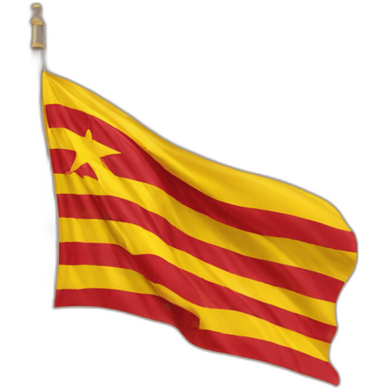 Catalan flag yellow and red emoji