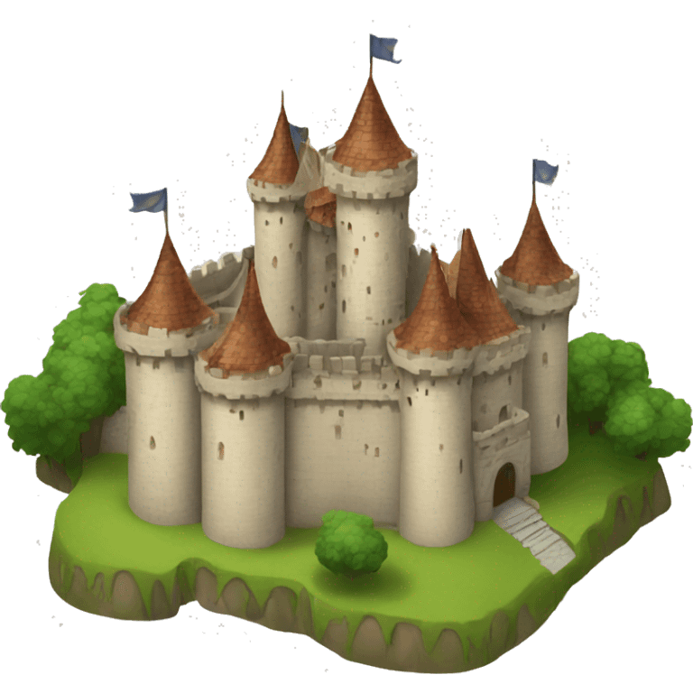 Fancy medieval castle emoji