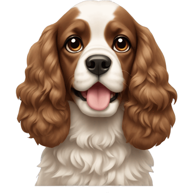 spaniel with bows  emoji