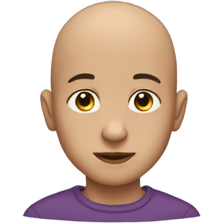 Bald boy  emoji