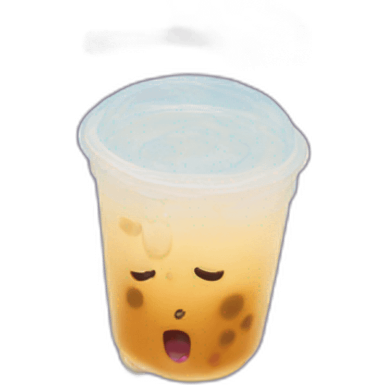 bubble tea crying so much emoji