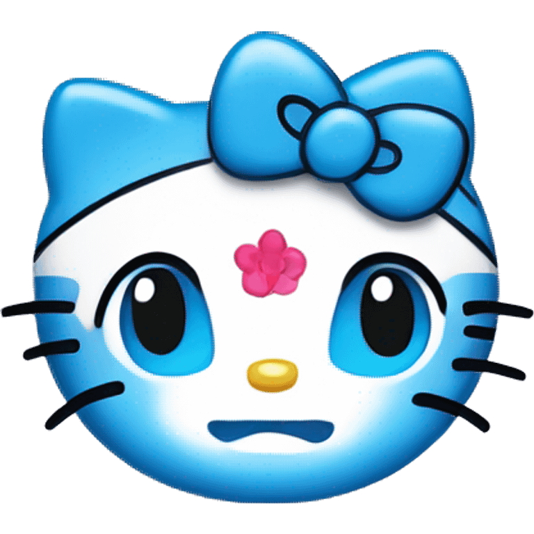 Hello kitty blue 💙 emoji