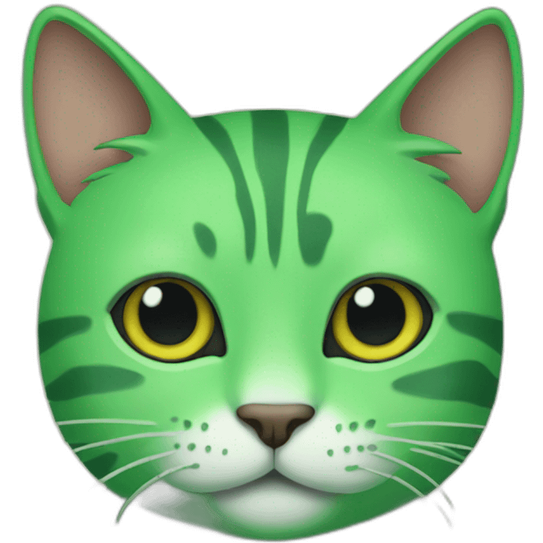 green cat emoji