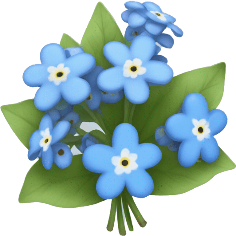 Bouquet of forget me nots  emoji