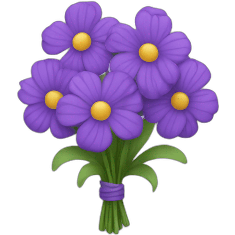 Bouquet of purple flowers  emoji