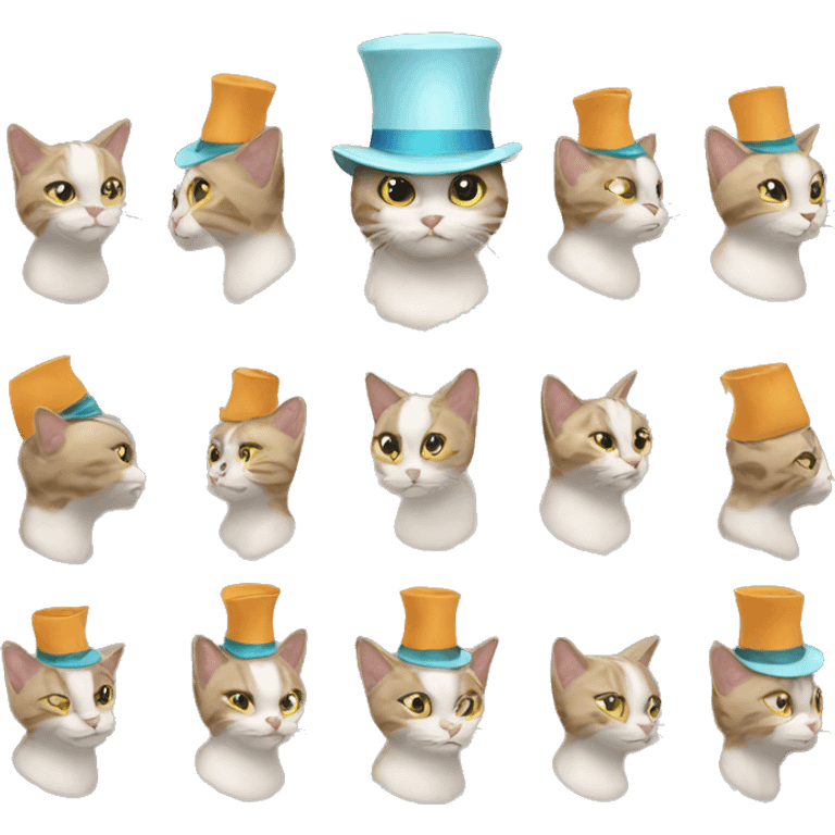 Cat in hat emoji