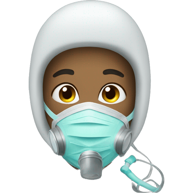 person wit oxygen mask emoji