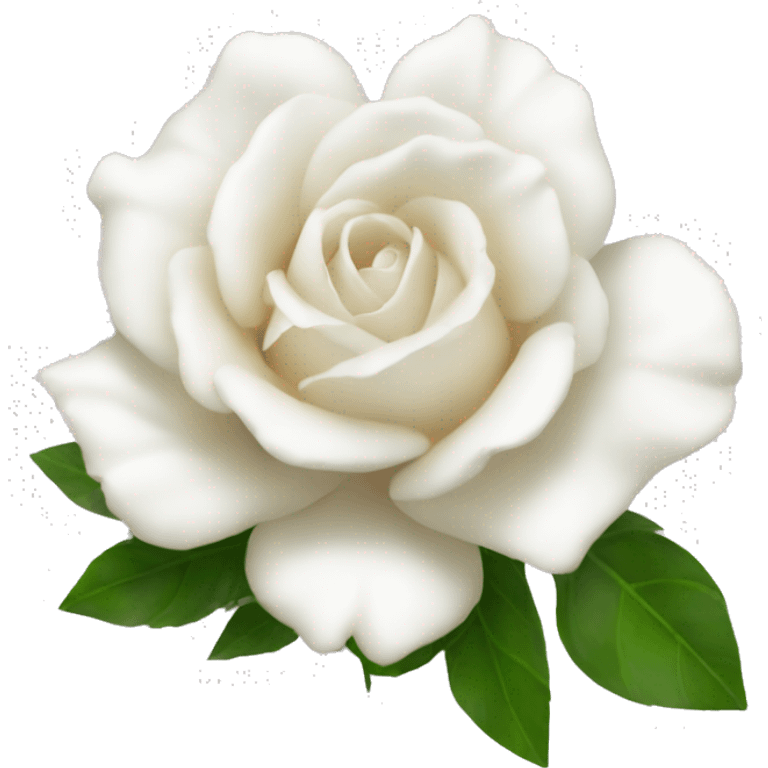 Flor Rosa blanca emoji