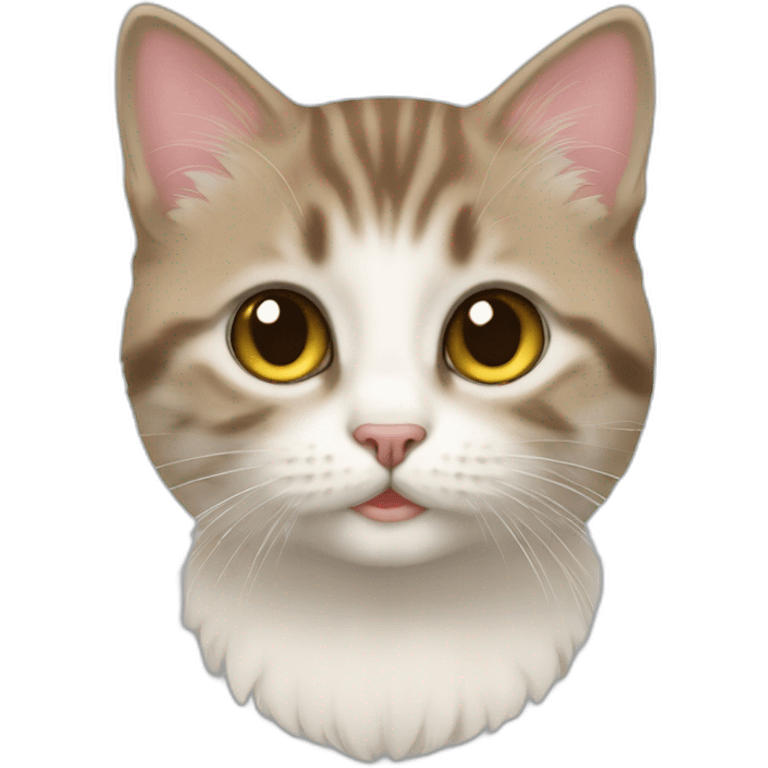 Chaton sur chat emoji