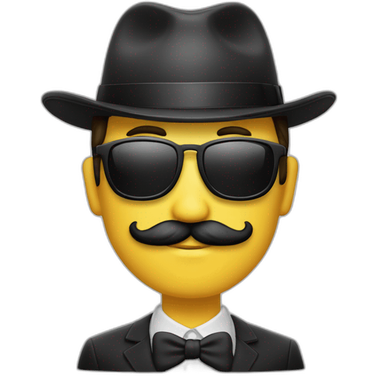 señor con bigote y gorra emoji