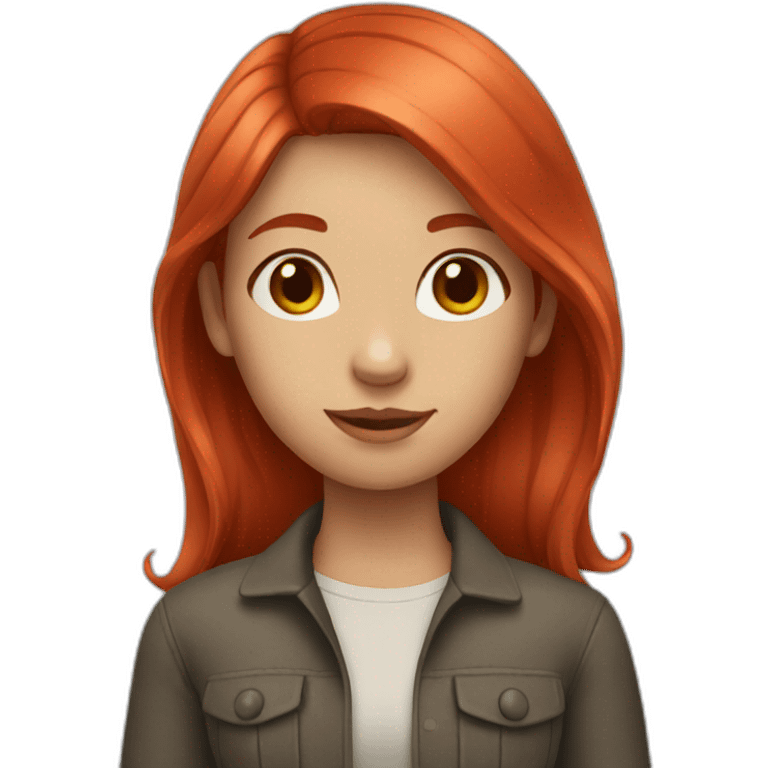 Girl with red hair  emoji