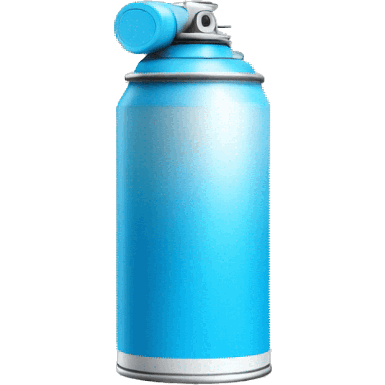 spray can color  blue emoji