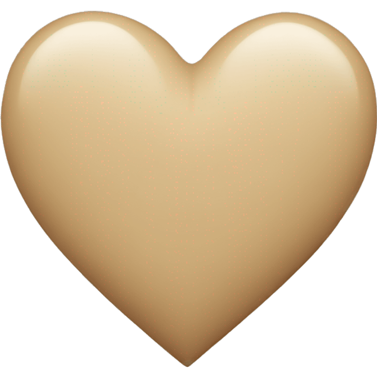 Beige heart  emoji