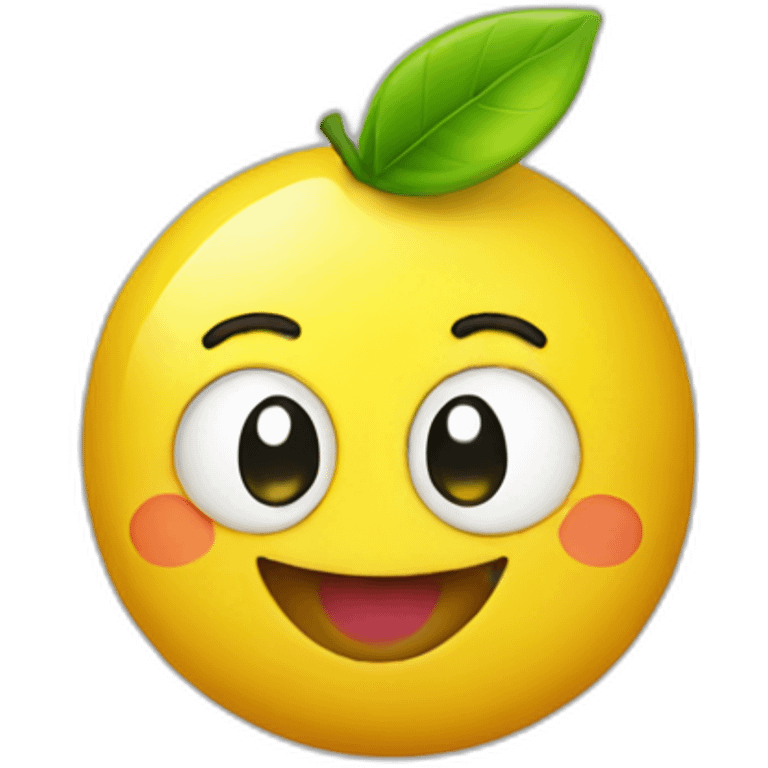 happy lemon emoji