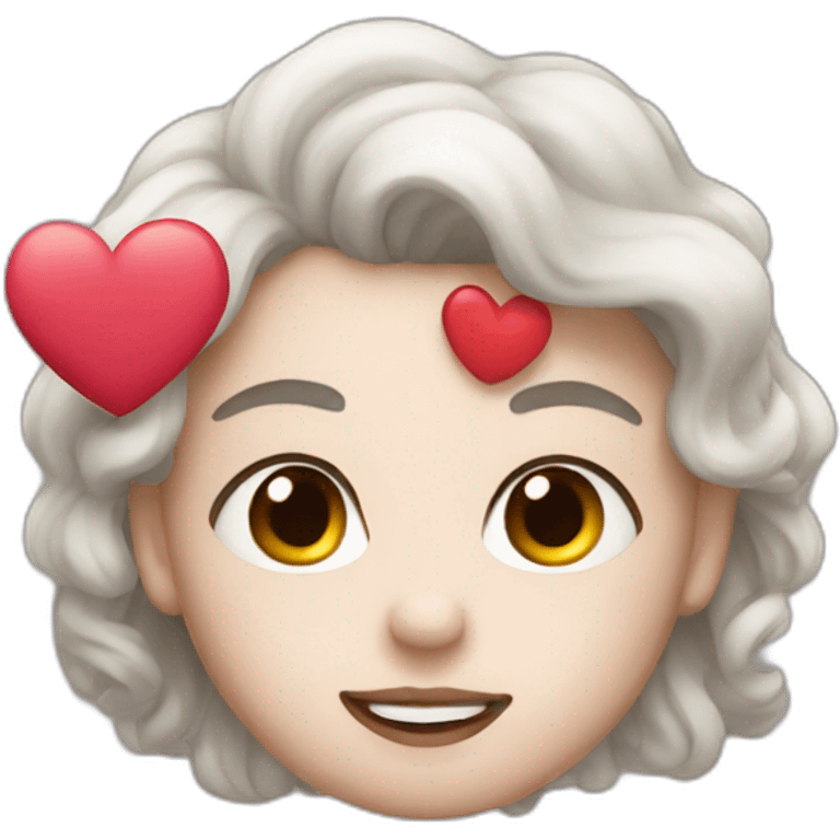 Love with human face emoji