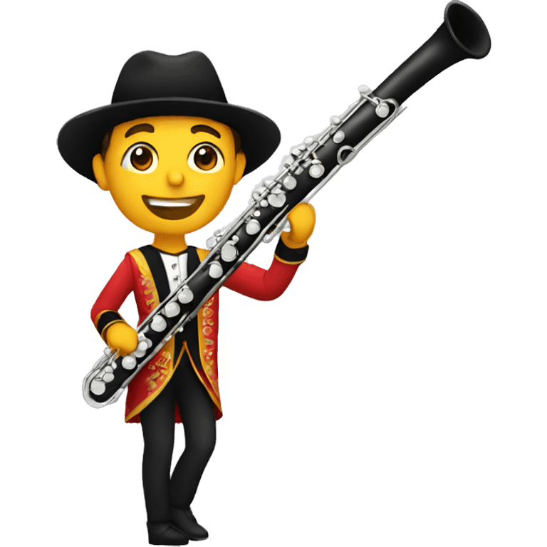 spanish dressed flute player emoji