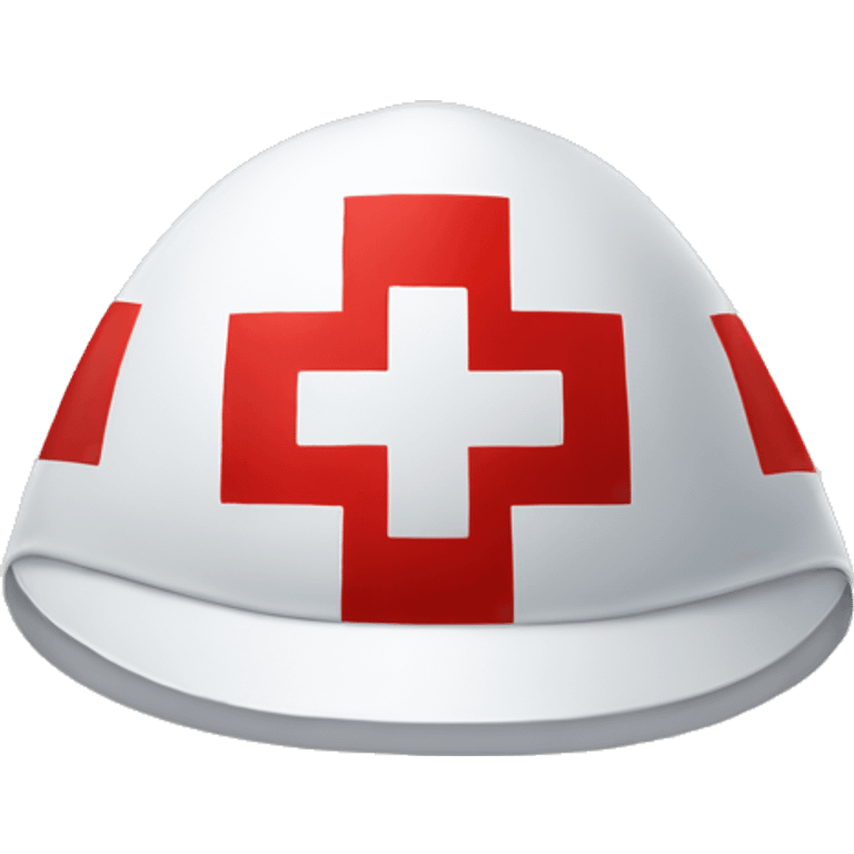  medical cap red cross emoji