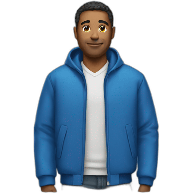 Man in blue jacket emoji