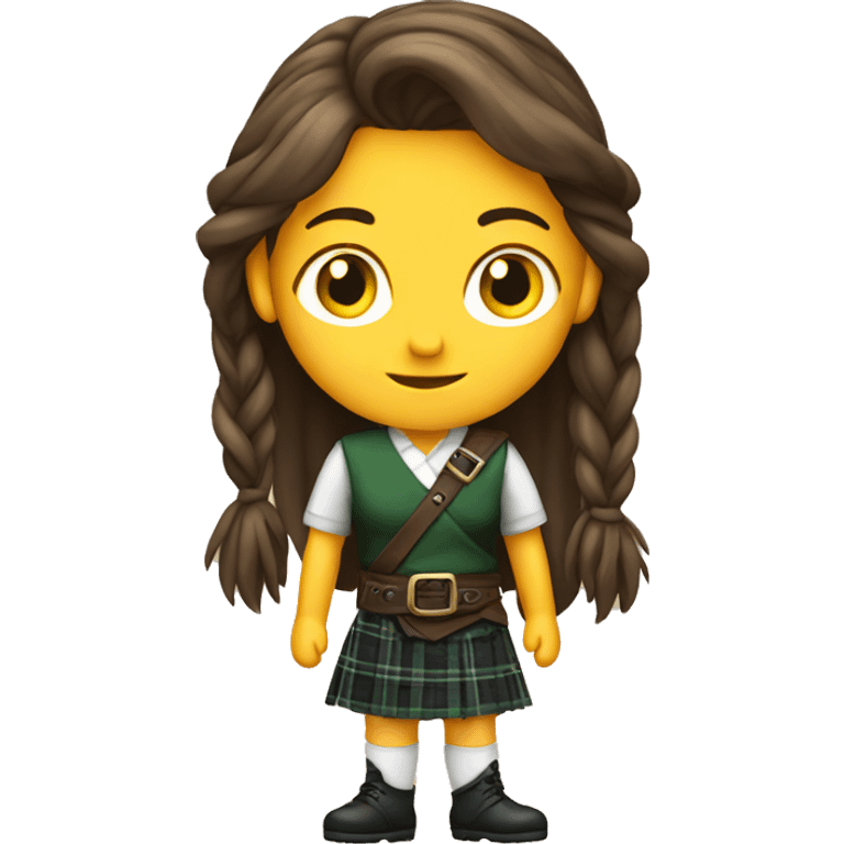 kilt-girl emoji