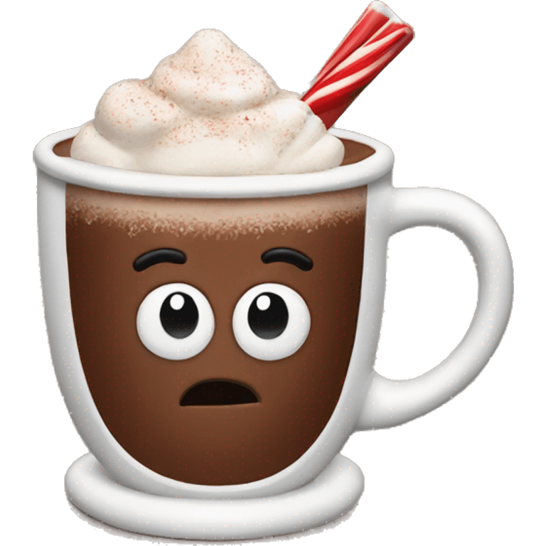 Hot chocolate of christmas emoji