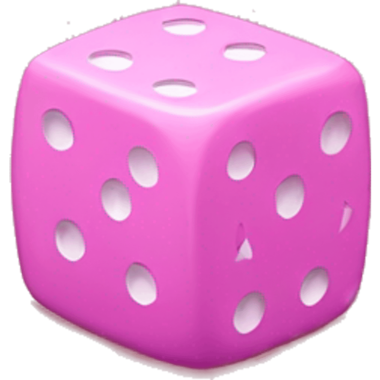 pink dice emoji